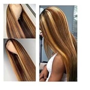 Human Hair Lace Front blonde & brown